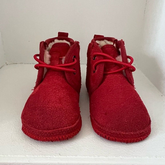 UGG Baby 02/03 Neumel Boot Samba Red Shearling Warm Winter Outdoor Wool Casual - Picture 3 of 16